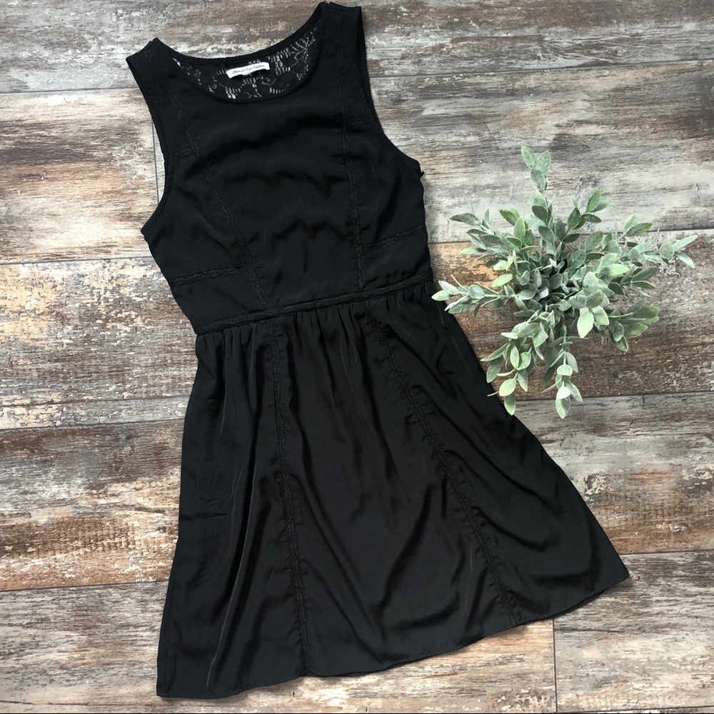 American Eagle | Lace Panel Skater Dress